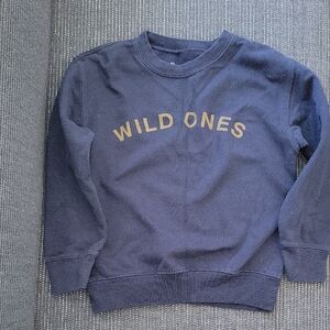 Wild Ones Navy Blue Kids Sweatshirt